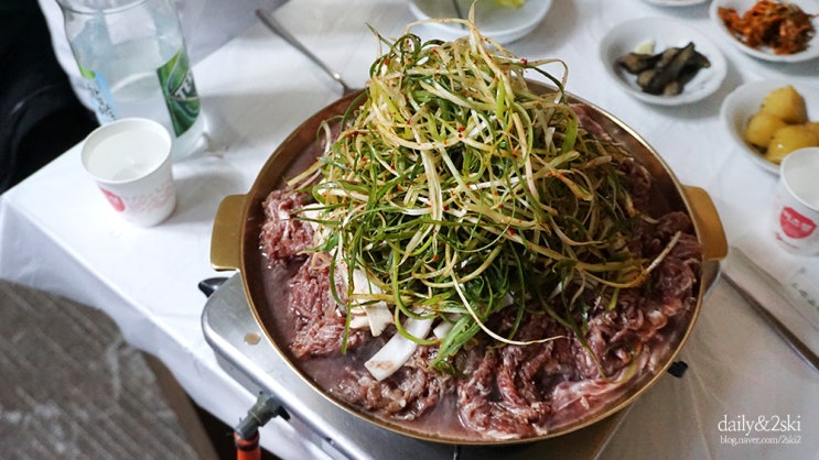 강릉불고기 본점에서 즐기는 산더미불고기 맛집