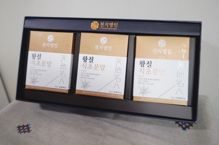  천연발효식초 천지명인 황칠식초분말 비뇨기건강 지켜요