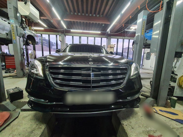  벤츠  S400Ld (W222바디)차량 작업 일지