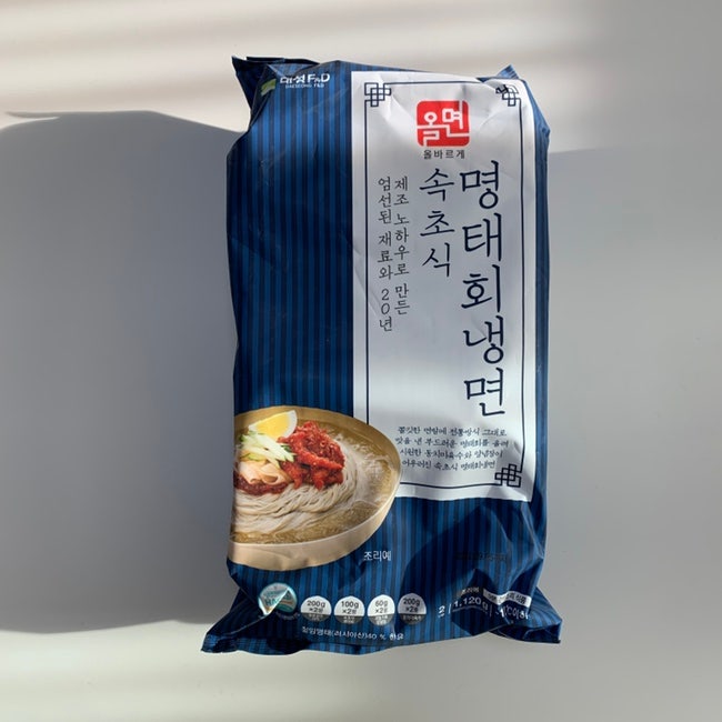  마켓컬리 추천 올면 속초식 명태 회 냉면