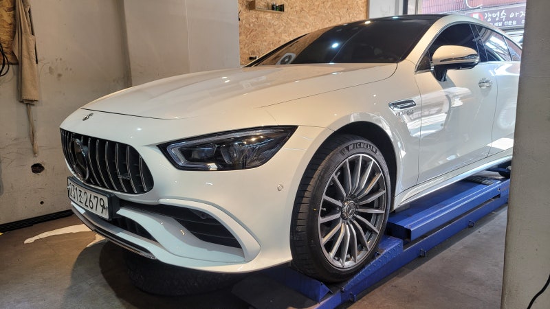 서울 광진구 / 로즈골드 캘리퍼도색 / 벤츠 AMG GT43