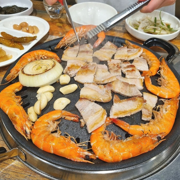  군산 나운동 맛집:: 새우, 삼겹살이 맛있는 왕새우 한마당