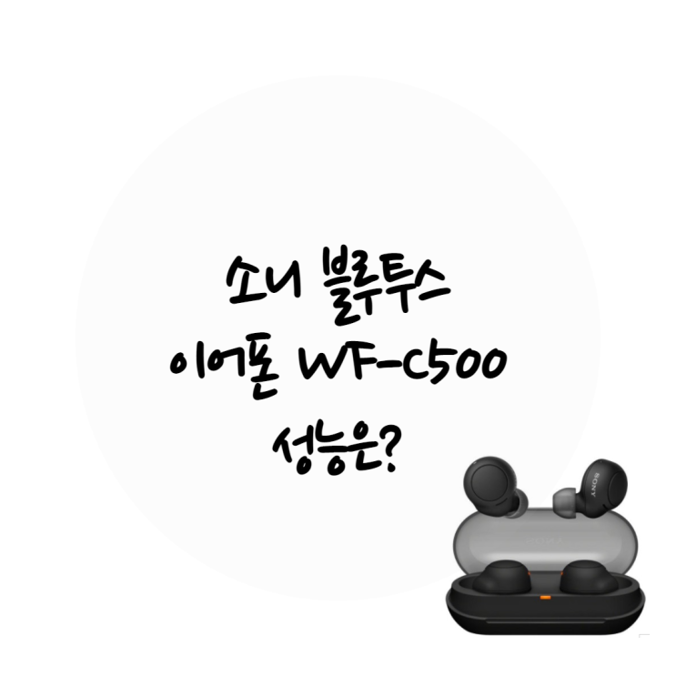  소니 블루투스 이어폰 WF-C500 성능은?