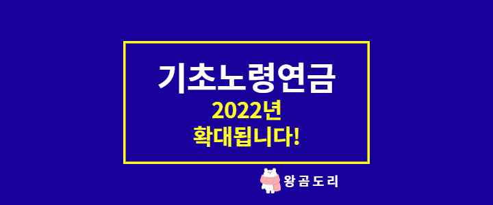  2022년 기초노령연금 수급자격, 재산, 소득인정액 인상