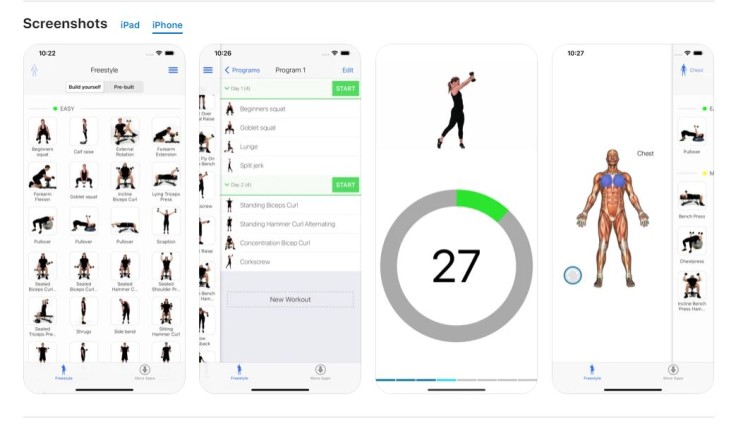 스타크 아령 2022년 건강을 위한 운동 어플 정보 Stark Dumbbell App