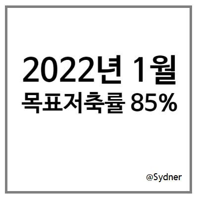 1월 예산 세우기 : 목표 저축률 85%