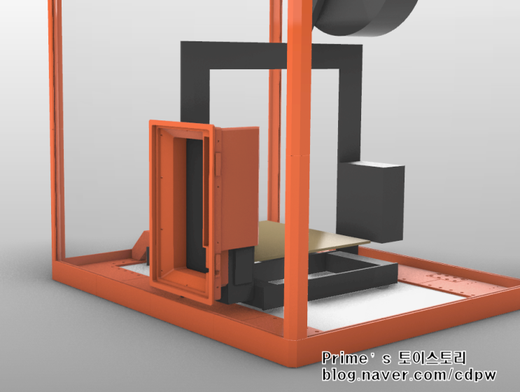 3D프린터 인클라우저 -1) Prusa MK3S 챔버 모델링 완료