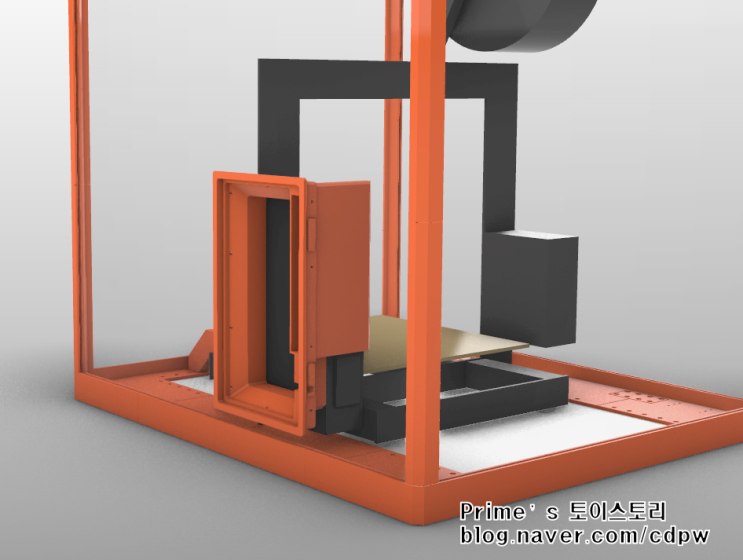 3D프린터 인클라우저 -1) Prusa MK3S 챔버 모델링 완료