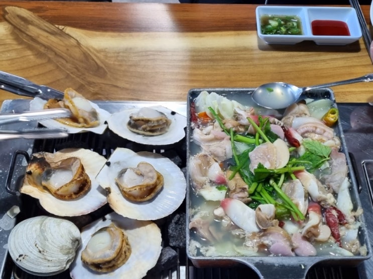  제주 조개구이 조개찜 한번에 함덕맛집 돈방석