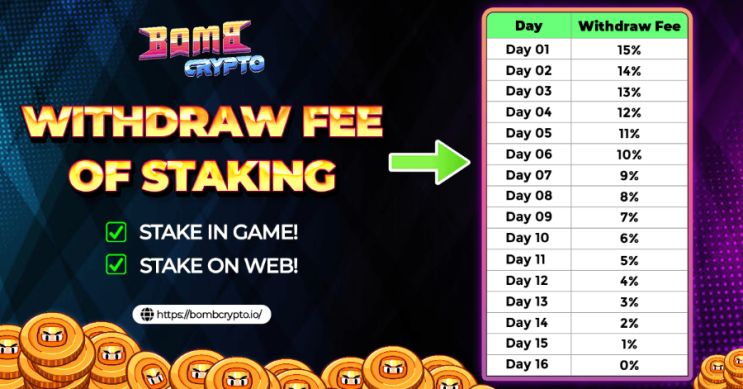  P2E 게임 붐크립토 스테이킹(Staking) 기능 추가!