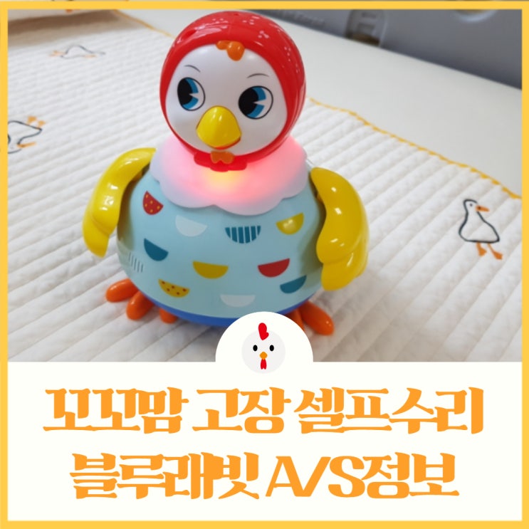  꼬꼬맘 고장 셀프수리 - 블루래빗 고객센터, AS 신청 및 보증기간 (feat. 노래 구간반복)
