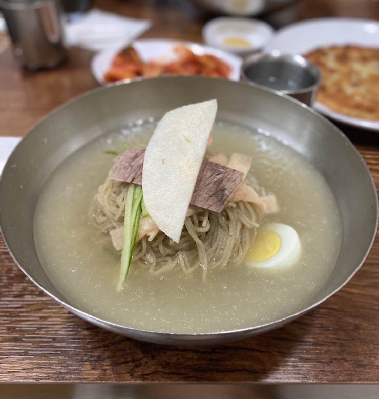  강남역 을밀대 평양냉면 녹두전 맛집 후기