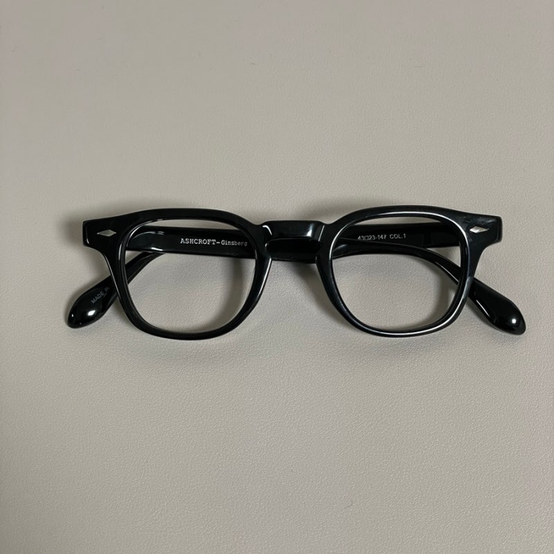 ASHCROFT Ginsberg アシュクロフト度付きメガネ ギンズバーグ43 - デミアンバー ASHCROFT Ginsberg アシュクロフト度