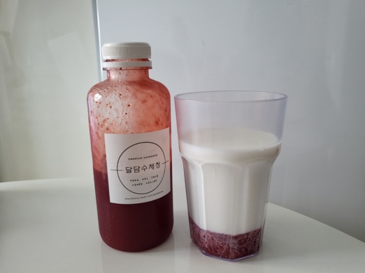  달담수제청 / 딸기청만들기, 딸기라떼에 에이드까지 활용도 높은 존맛 딸기청
