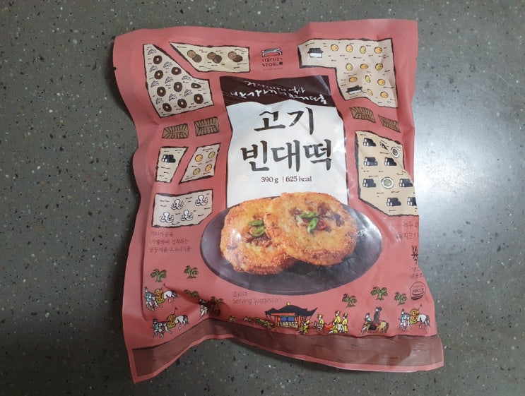  냉동식품: 박가네 빈대떡-고기빈대떡