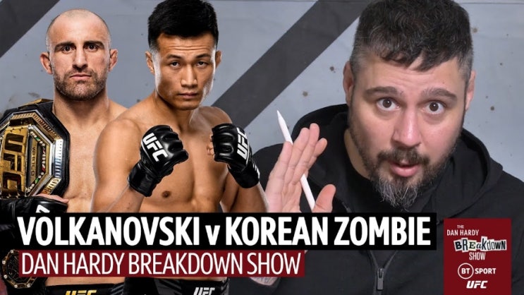 댄 하디의 UFC 273 정찬성 vs 볼카노프스키 분석(코좀의 어퍼컷 카운터에 주목)