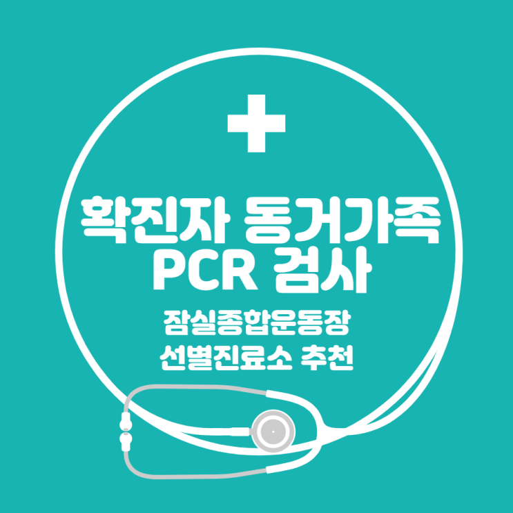  확진자 동거가족 PCR검사 (잠실종합운동장 임시선별검사소 후기)