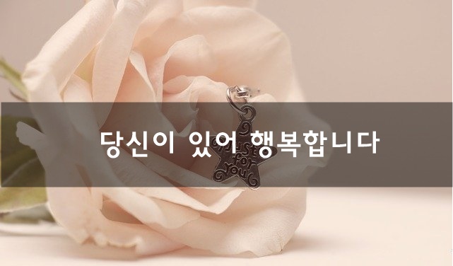  당신이 있어 행복합니다