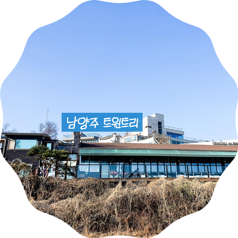  남양주 한강뷰 카페 트윈트리 - 커피도 마시고 산책도 하고 좋네 