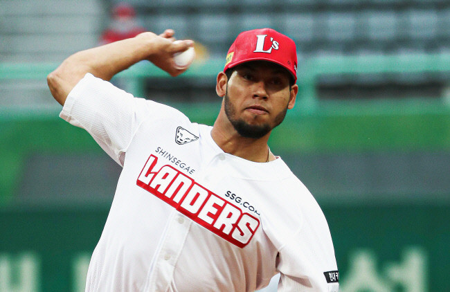 2022 KBO 개막전 최고 선수 SSG랜더스 윌머 폰트(9이닝퍼펙트, 개막전승리, NC전퍼펙트, KBO최초)