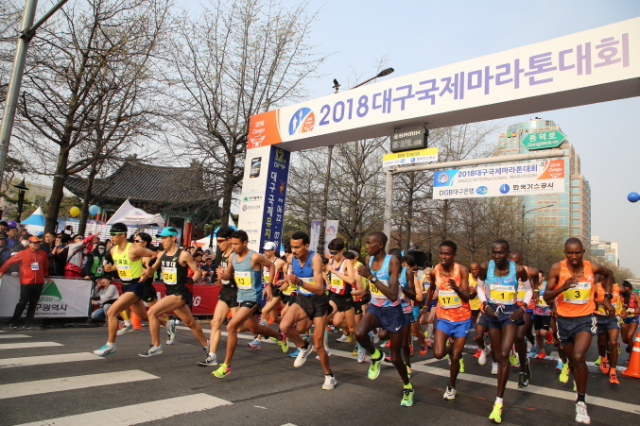  대구국제마라톤 교통통제 참고!