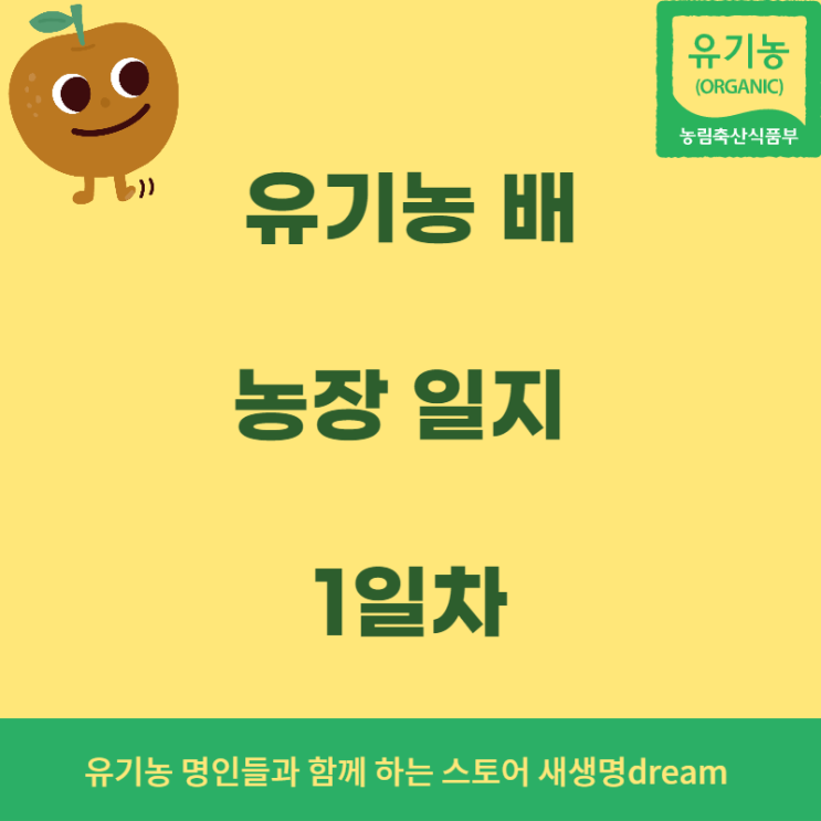  유기농 배 밭 농장 일지 - 1