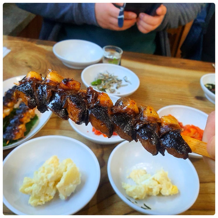  제주 도두동 무지개해안도로 맛집 뿔소라 꼬치 반할만하네