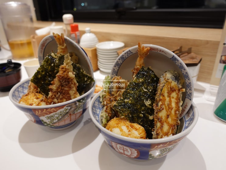  온센텐동 후기 제주 바다뷰 온센 내돈내산 후기