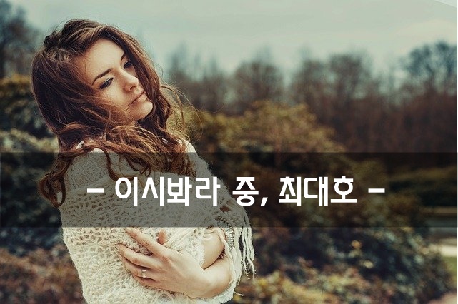  이시봐라 - 최대호 -