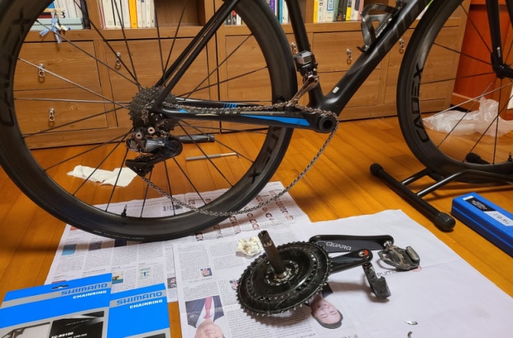  [체인링 자가교체] 미드컴팩에서 컴팩 크랭크로(50-34T)