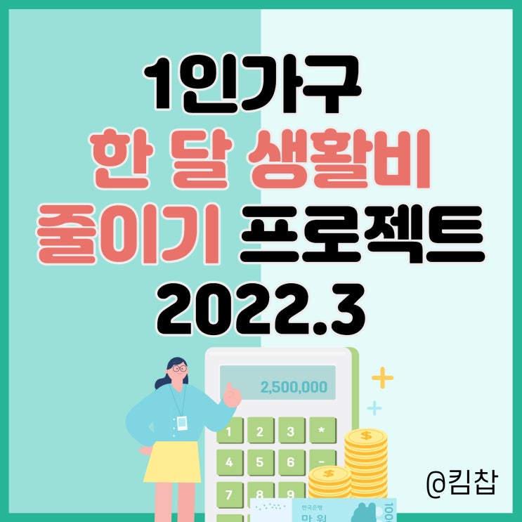 1인가구 한달 생활비 절약, 줄이기 프로젝트 3월 가계부 1인가구 한달 생활비 절약, 줄이기 프로젝트 3월 가계부