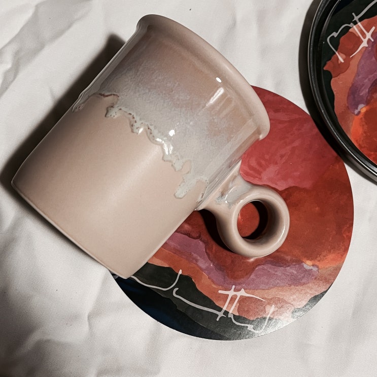  패브릭포터리 신제품 Helen Line(헬렌 라인) Collection Ring Cup (링컵) 사용 후기후기