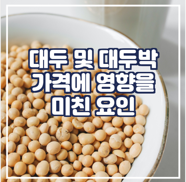  [국제농산물]  대두 및 대두박 가격에 영향을 미친 요인