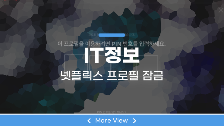  넷플릭스 프로필 잠금 계정공유 하려면 알아야지?