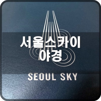  서울스카이 전망대 입장 후  야경 구경 해봐요.