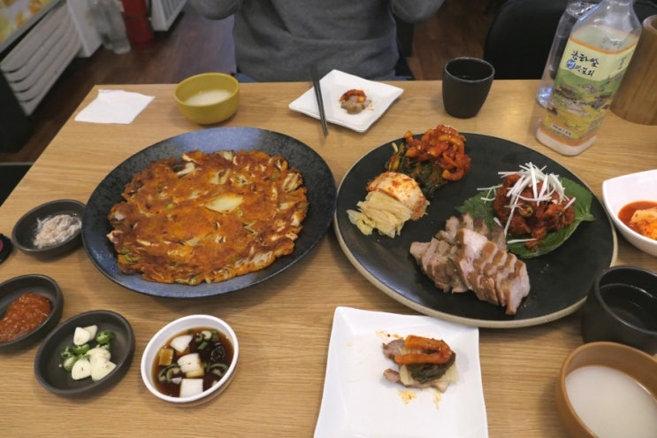  강남역막걸리 유가네 전사랑 강남역점 회식추천 봉화막걸리 명태회보쌈
