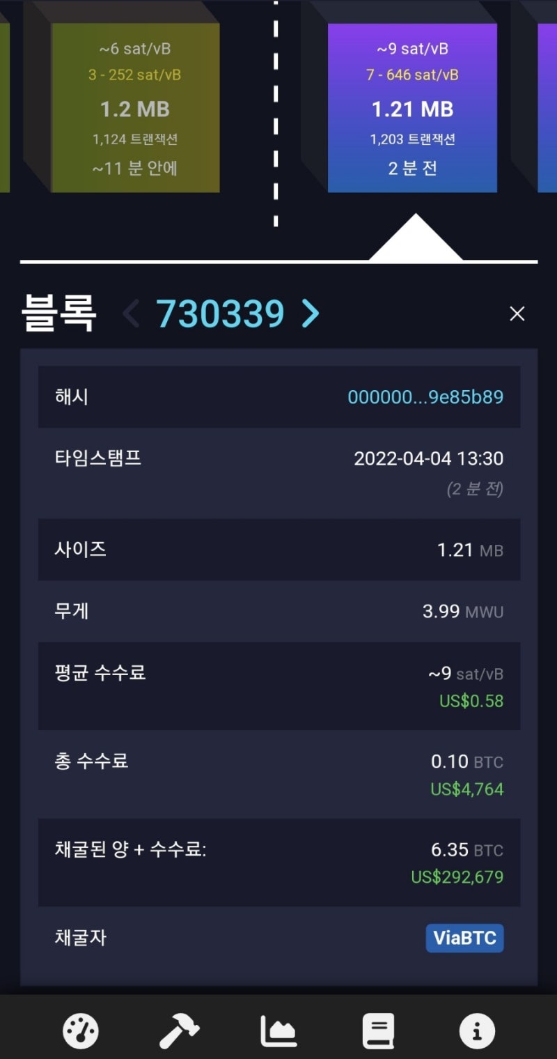 멤풀(mempool)에서 비트코인 거래 수수료 등 확인하기 : 네이버 블로그