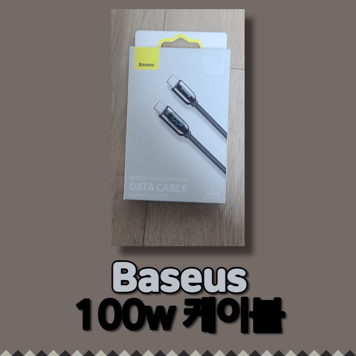  베이스어스(Baseus) 100w 고속 충전 케이블 리뷰