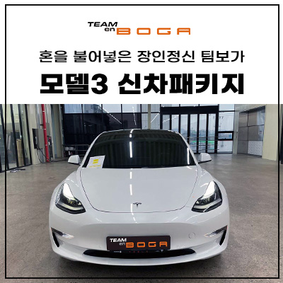  테슬라 모델3 신차패키지와 풀방음 작업 완료