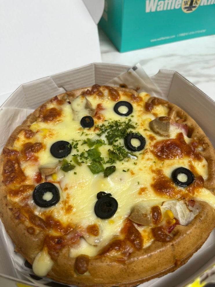  오산배달맛집# 곡물이 들어간 피자와플이 있다? : 와플칸