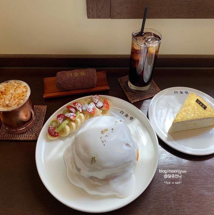  판교 백금당 카페 수플레 케이크 디저트 맛집 후기