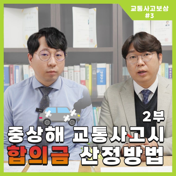  [손해보니TV] 중상해 교통사고, 합의금 산정방법(2)