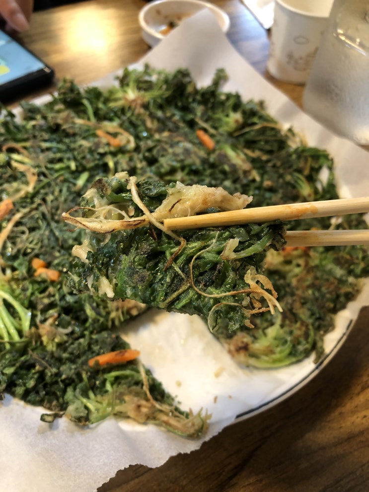  팔당역, 예봉산 맛집, 팔당 <자연애> 등산 전 건강한 한 끼 - 냉이전, 생곤드레밥+된장찌개, 미나리 막걸리, 생미나리즙