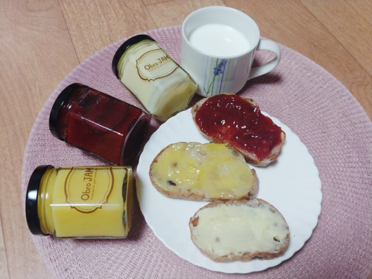 김해수제잼 오브로잼 택배로 받아봤어요