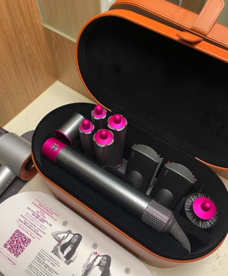  다이슨 Dyson 에어랩 스타일러 컴플리트 롱 니켈 푸시아