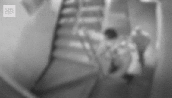  인천 흉기 난동 도망 경찰 cctv 짤