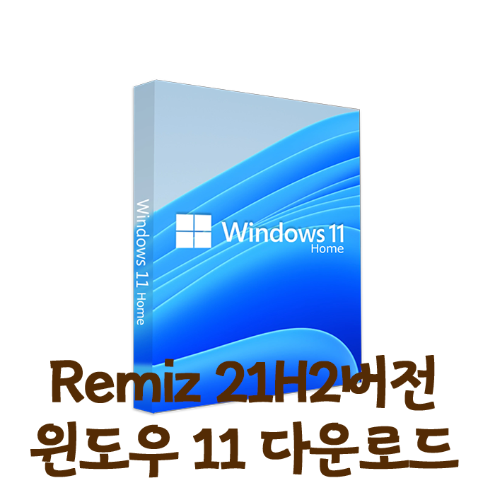 [통합21H2] Windows11 Remiz ver. 버전설치방법 (파일포함)