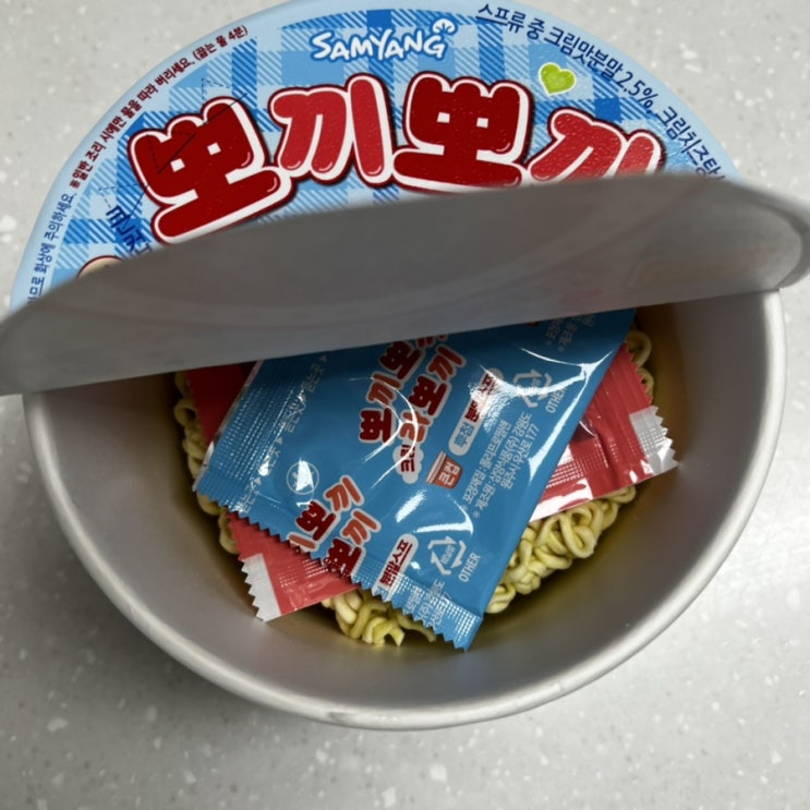  삼양 라면 뽀끼뽀끼 크림 라뽀끼