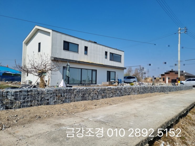  개비온기초가 중요한 게비온(개비온)담장 공사