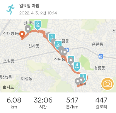 [기록] 러닝코스, 공간 (어린이대공원,중랑천,도림천)